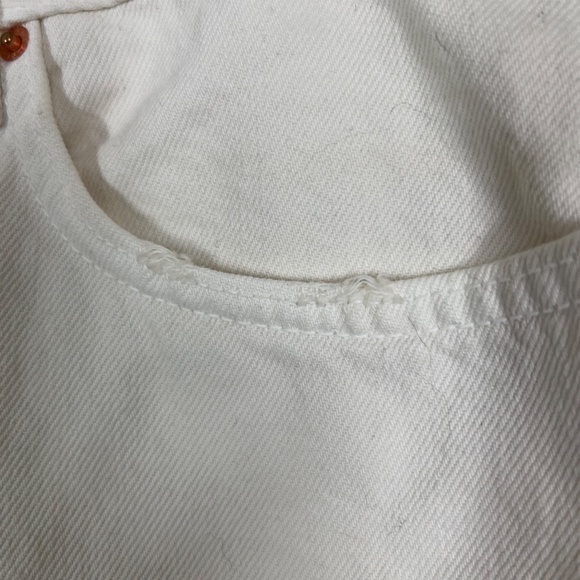 GRLFRND‎ Blare White Jean Skirt, Larchmont Ivory, 30 - Picture 4 of 13